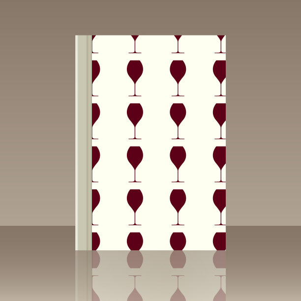 葡萄酒杯和书。物体的真实形象图片下载