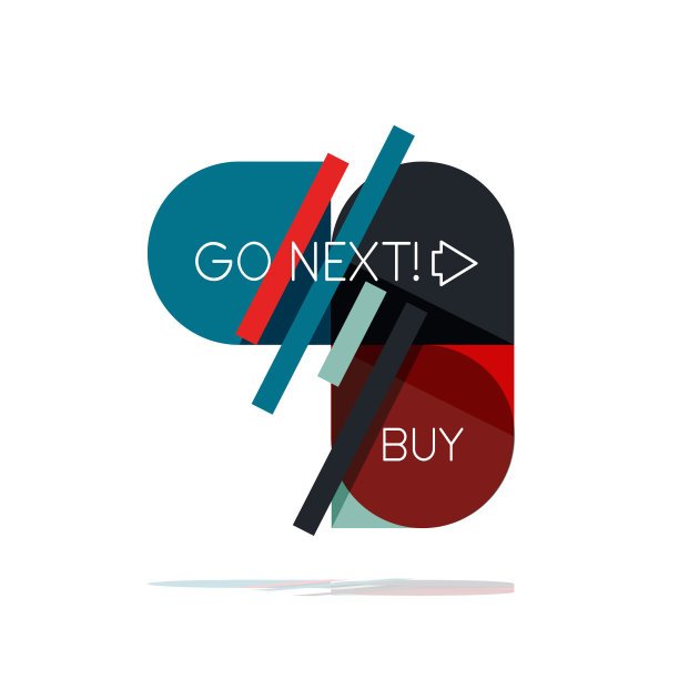 最小平面简洁抽象选项步骤信息图形设计元素，几何形状-圆形正方形，圆形和线条布局与样本文本图片下载