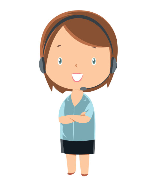 姑娘，呼叫中心的接线员图片下载