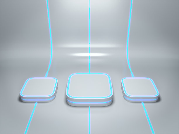 展示底座，设计平台，发光的空白产品支架，未来主义背景图片下载