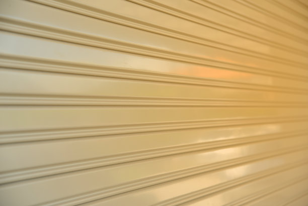 特写钢卷帘门。图片下载