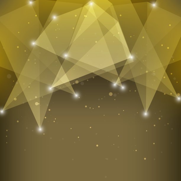 创造了极简的黄色折纸抽象背景图片下载