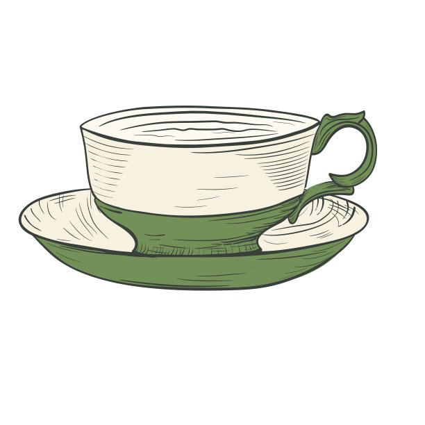可爱的手绘茶杯图片下载
