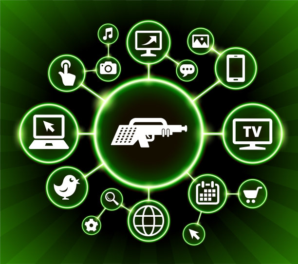 未来武器互联网通信技术暗按钮背景图片下载