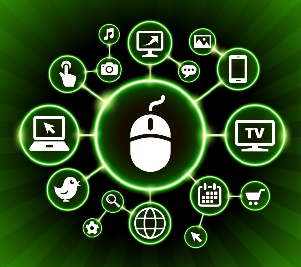 电脑鼠标互联网通讯技术暗按钮背景图片下载