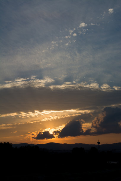 美丽的日落的天空图片下载