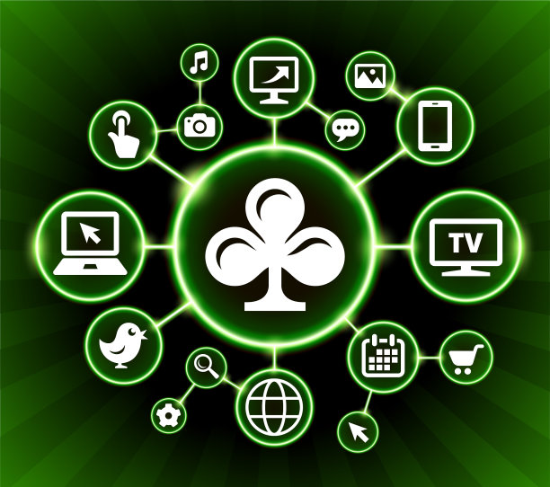 卡片俱乐部互联网通讯技术暗按钮背景图片下载