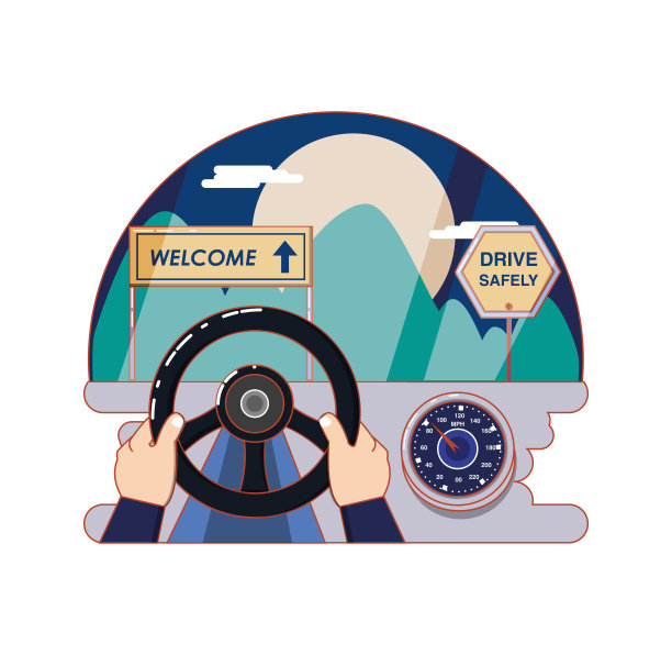 带欢迎标签的路图片下载