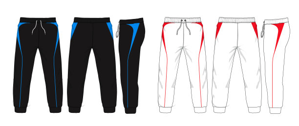 运动裤的矢量插图。图片下载
