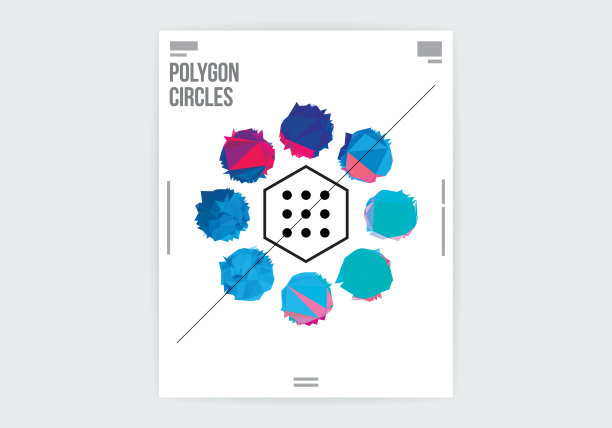 抽象点图形设计海报布局模板图片下载