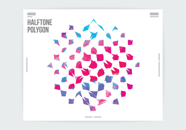 抽象半色调图形设计模式布局模板图片下载