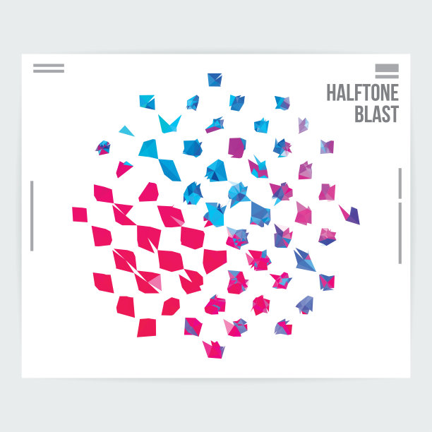 抽象半色调图形设计模式布局模板图片下载