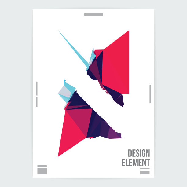 摘要变形图形设计海报布局模板图片下载