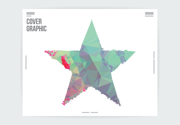 抽象星形图形设计元素布局模板图片下载
