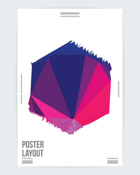 抽象几何形状图形设计海报布局模板图片下载