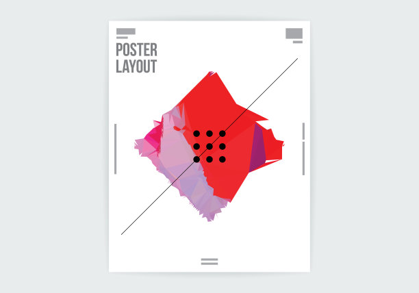 抽象几何形状图形设计海报布局模板图片下载