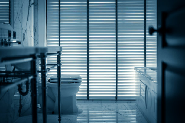 白色浴室豪华住宅室内设计理念图片下载