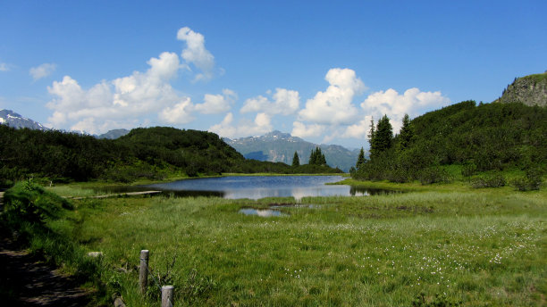 冰斗湖在奥地利图片下载