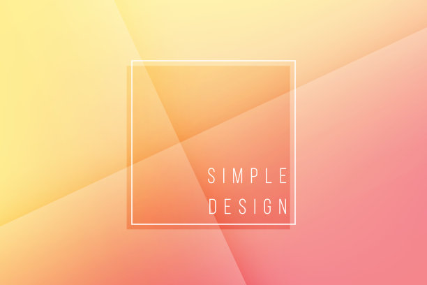 基本的橙色最小优雅抽象线条折痕模式矢量背景图片下载