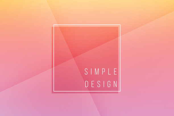 基本的橙色最小优雅抽象线条折痕模式矢量背景图片下载