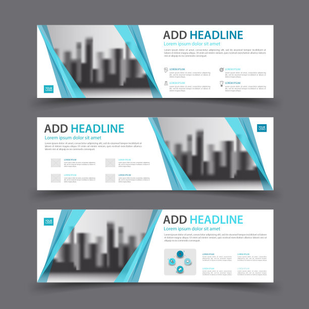 横幅设计模板，商业小册子传单，标题，网页横幅，广告，矢量布局图片下载