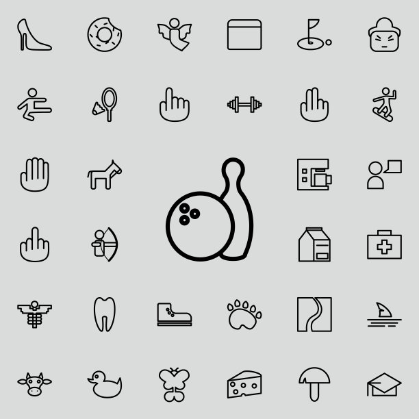 保龄球图标图片下载