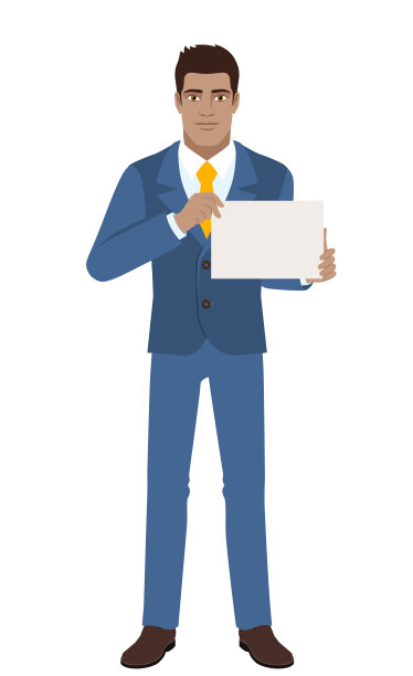 商人展示一张纸图片下载