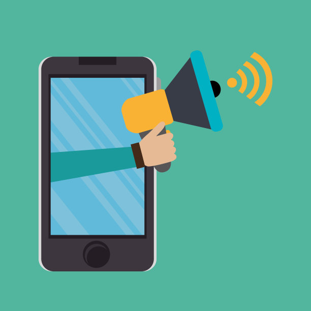 智能手机与电子商务图标图片下载