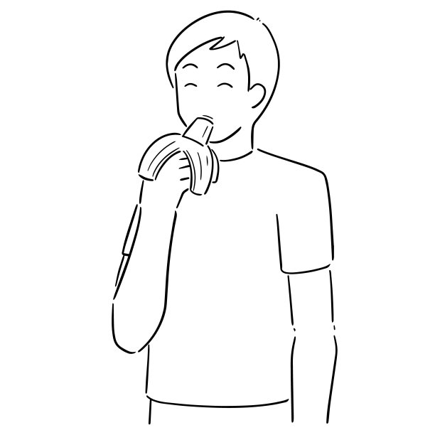 人吃香蕉图片下载