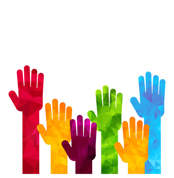 团结团队多边形概念图片下载