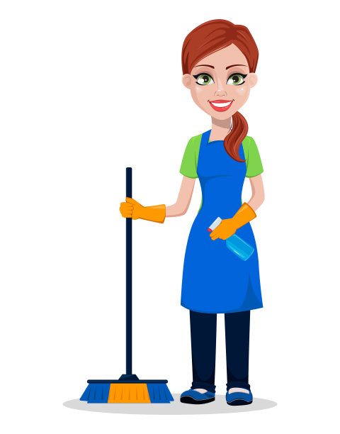 清洁公司员工制服图片下载