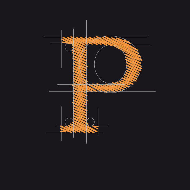 向量符号设计字母P图片下载