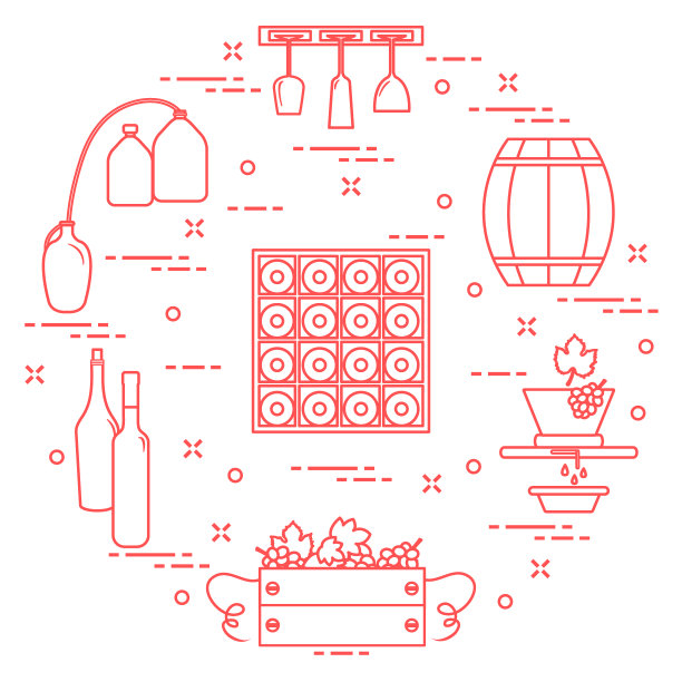 酿酒:葡萄酒的生产和储存。饮酒文化。图片下载