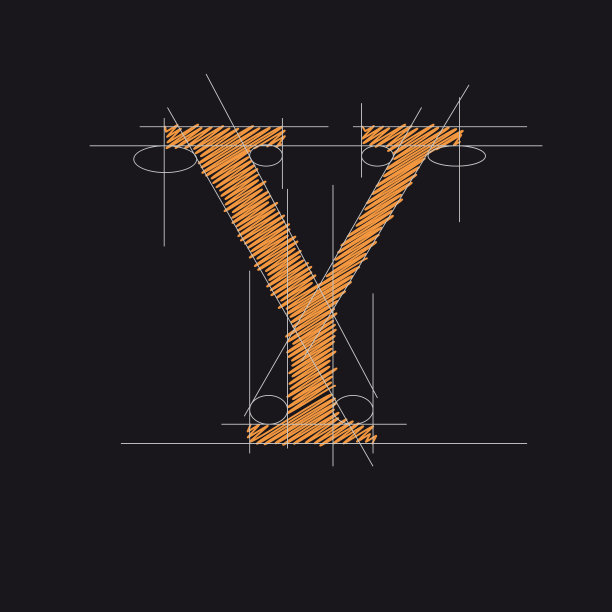 向量符号设计字母Y图片下载