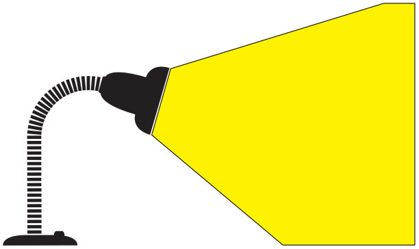 柔性台灯发光图片下载