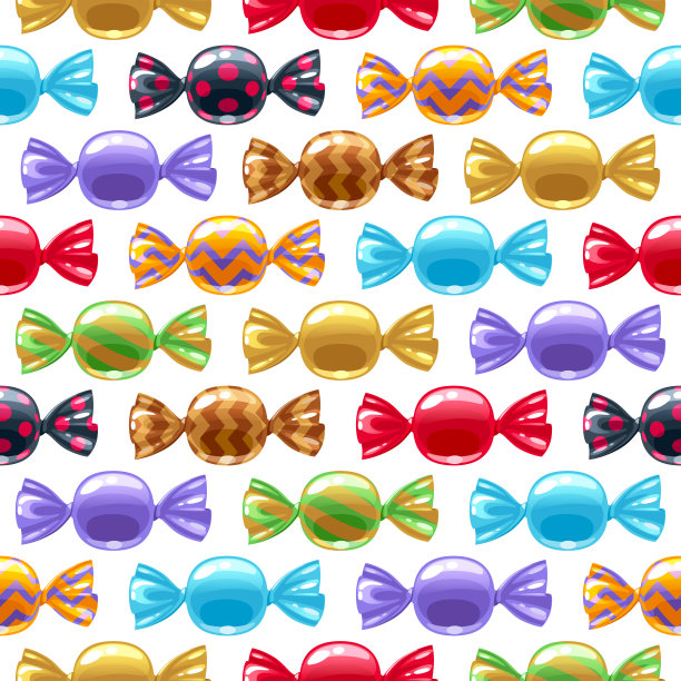 彩色糖果包装背景图片下载