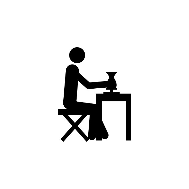 雕塑家图标。移动概念和web应用程序的工作人员图标元素。详细的雕塑家图标可以用于网络和移动图片下载