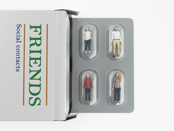 社会问题的概念3d产生的人而不是药丸在包装3d渲染上的白色图片下载