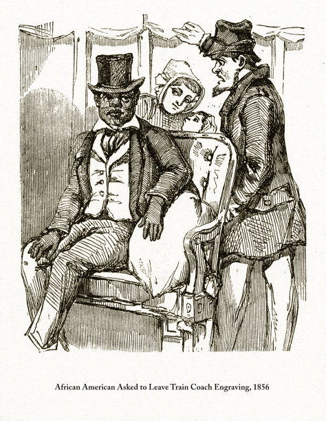 描述社会问题的早期美国古董版画，大约1850年图片下载