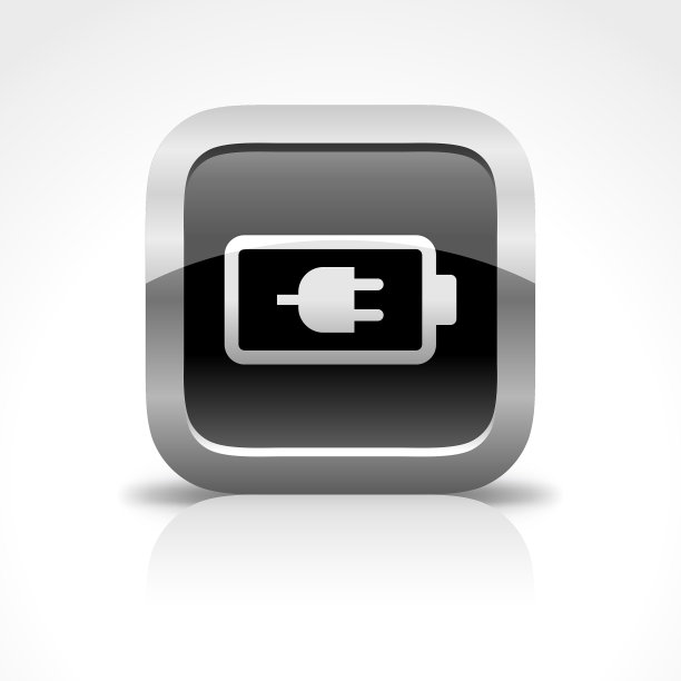 电池和充电按钮图标图片下载