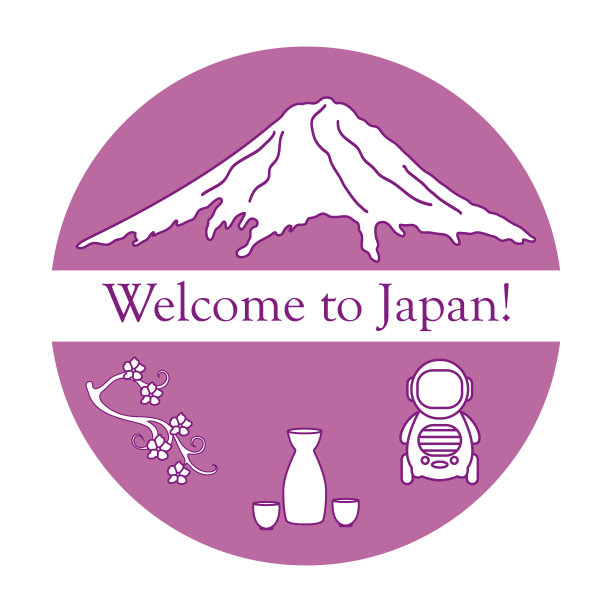 集日本传统设计元素。图片下载