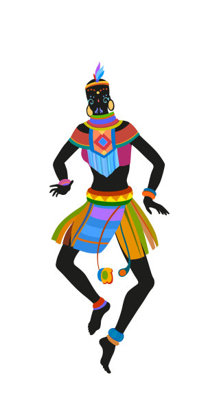 民族舞蹈非洲妇女图片下载