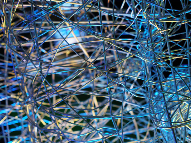 彩色网线背景图片下载