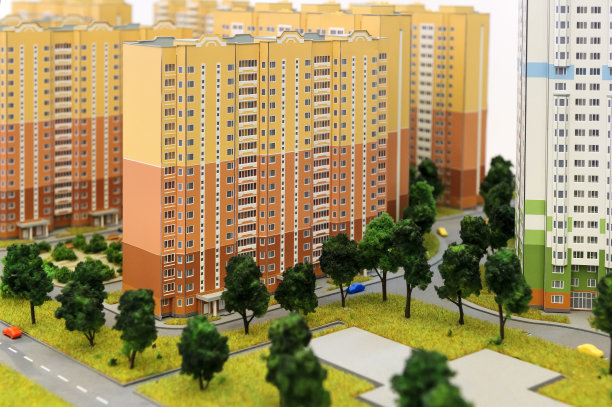 公寓建筑比例模型图片下载