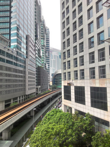 城市建筑与道路图片下载