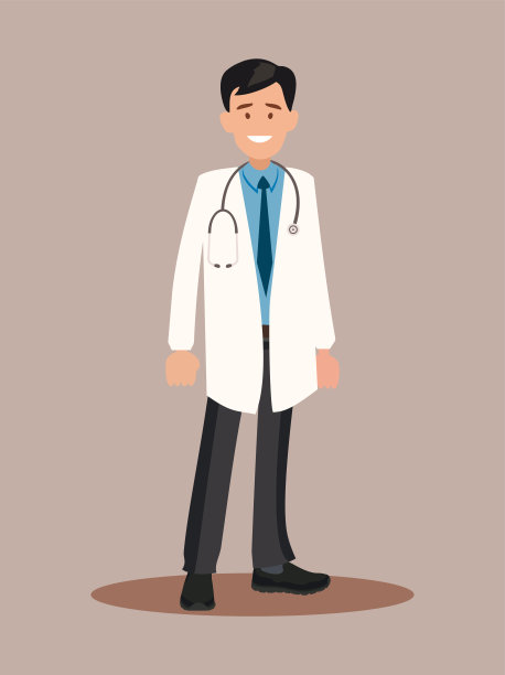 男人是一个带听诊器的医生。图片下载