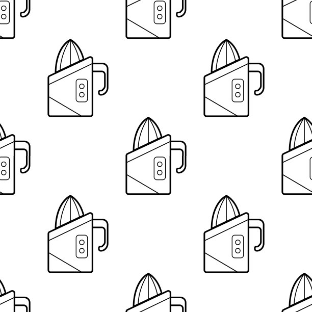 榨汁机图标。移动概念和web应用程序的家电元素图标。图案重复无缝榨汁机图标。可用于网络和手机。溢价图标图片下载