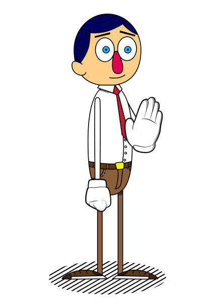 商人做拒绝或拒绝的手势。图片下载