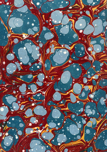 蓝色和红色豪华大理石纹理纸背景图片下载