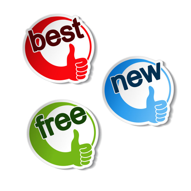 矢量圆形最佳选择符号-新的，最好的，免费的产品图片下载